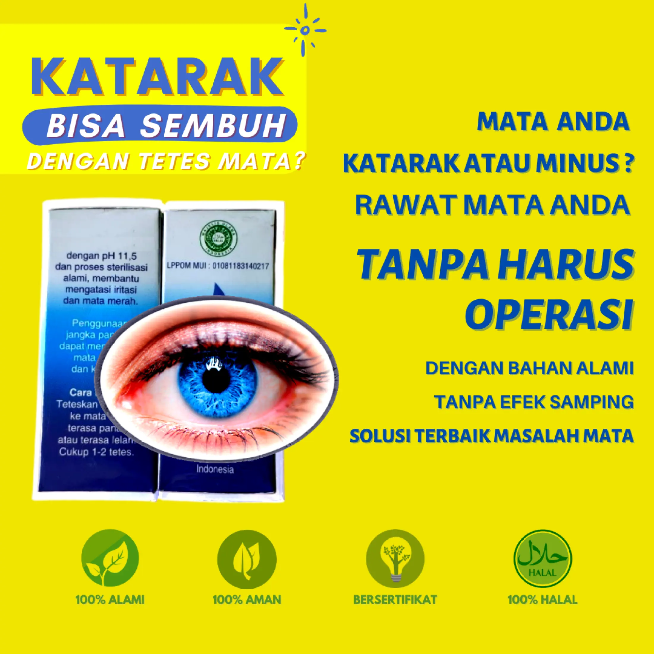 Obat Mata Katarak Ampuh Obat Mata Katarak Tanpa Operasi Original Btr53 Lazada Indonesia