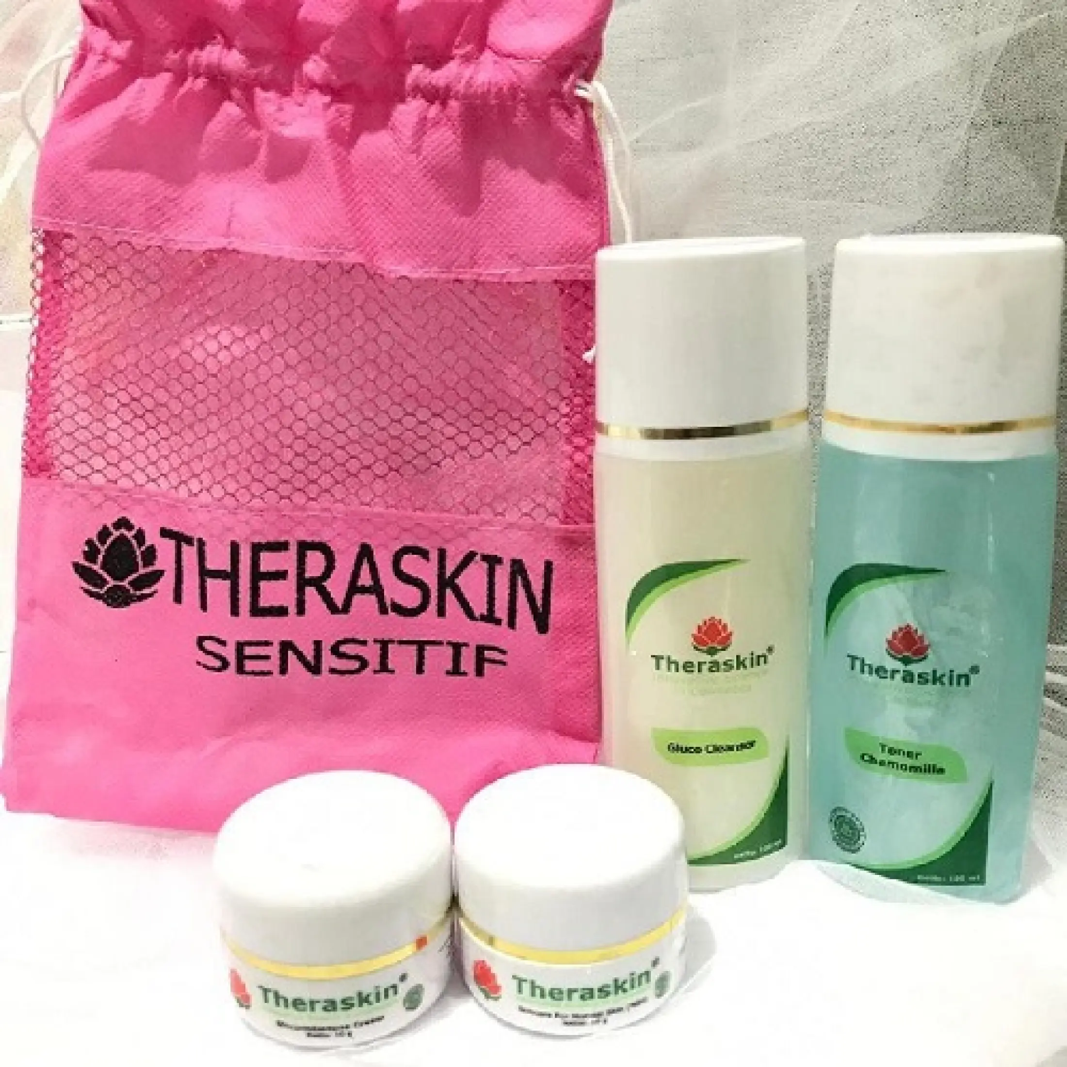 Paket Cream Theraskin Kulit Sensitif Original Bpom Cream Wajah Untuk Jenis Kulit Sensitif Lazada Indonesia