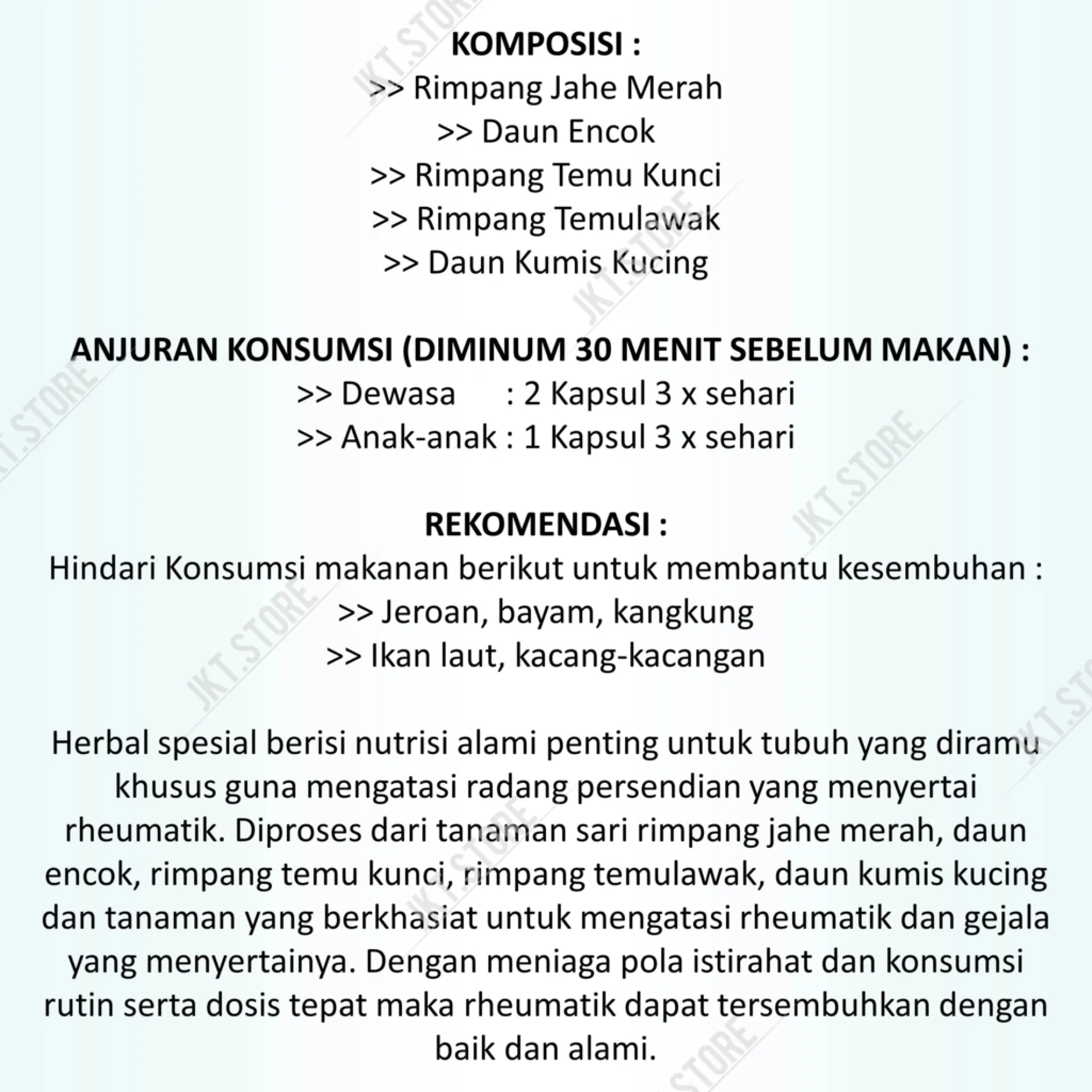 Obat Rematik Kaki Sakit Saat Berjalan Seperti Ditusuk Jarum Panas 40 Kapsul Herbal Naturindo Fresh Original Resep Ampuh Alami Lazada Indonesia