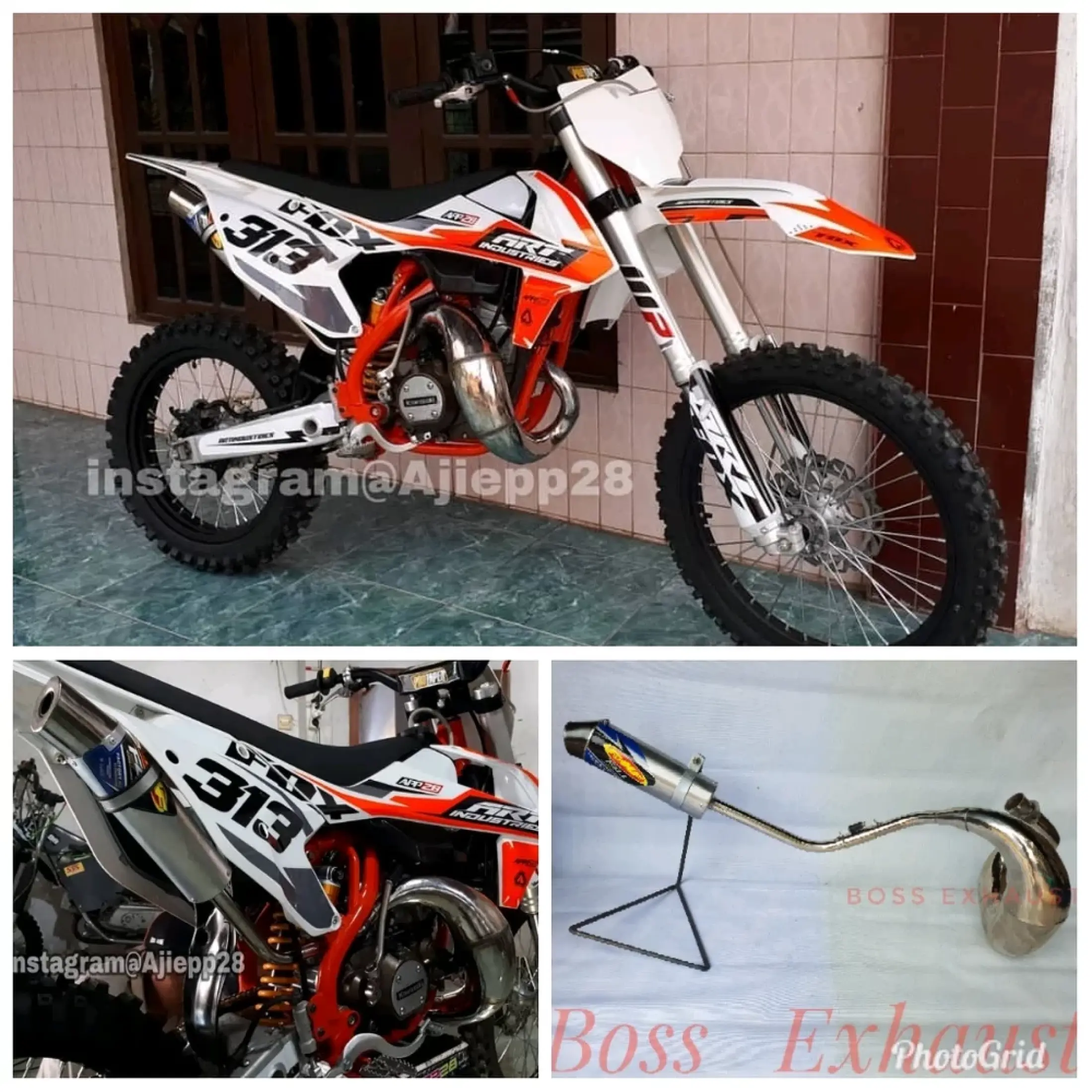 Knalpot Ninja R Modif Tril Trail 2 Tak Udang Crom Lazada Indonesia