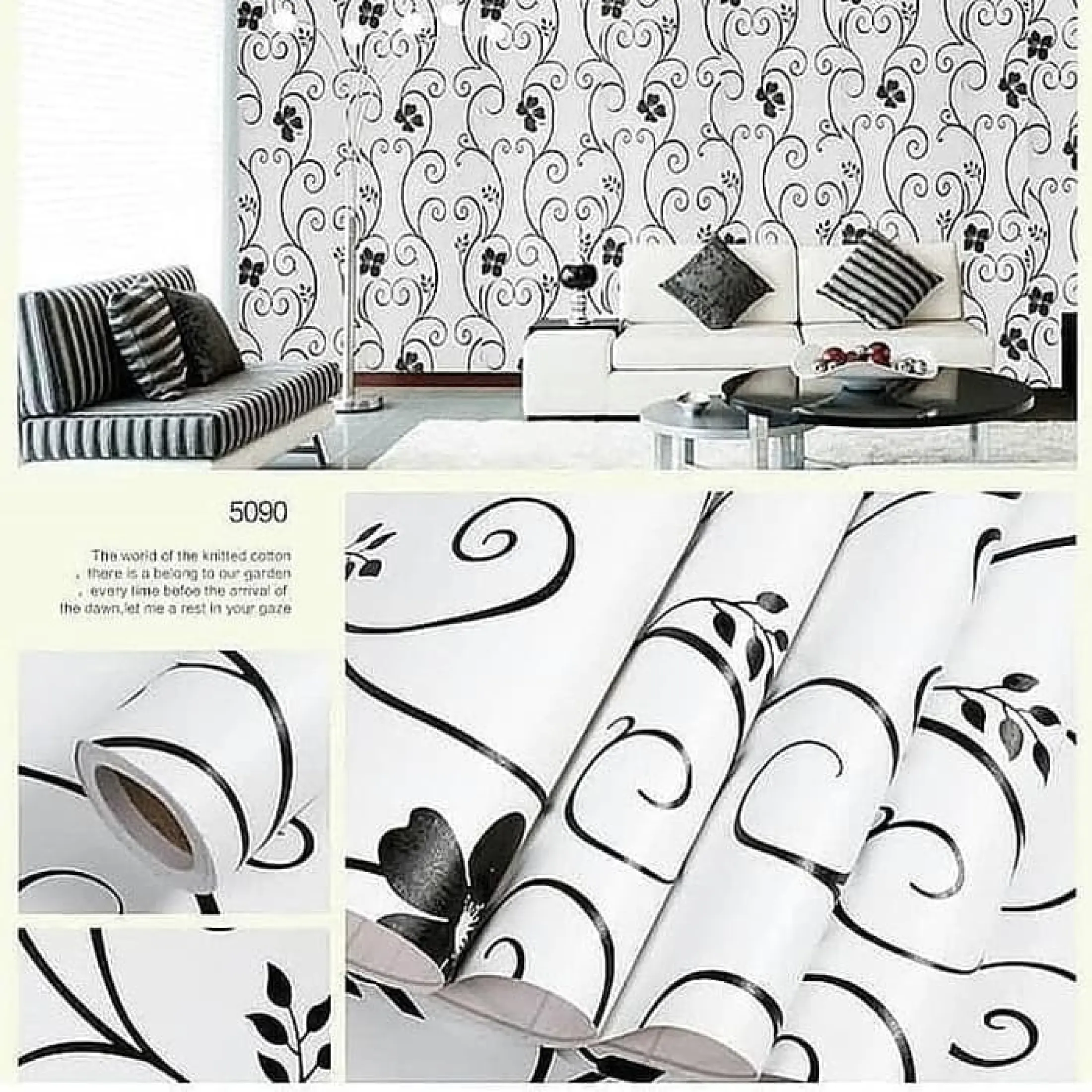 Wps073 White N Black Flower Backround Dinding Wallpaper Dinding Wal Papper Dinding Walpaper Stiker Hiasan Dinding Hiasandinding Lazada Indonesia