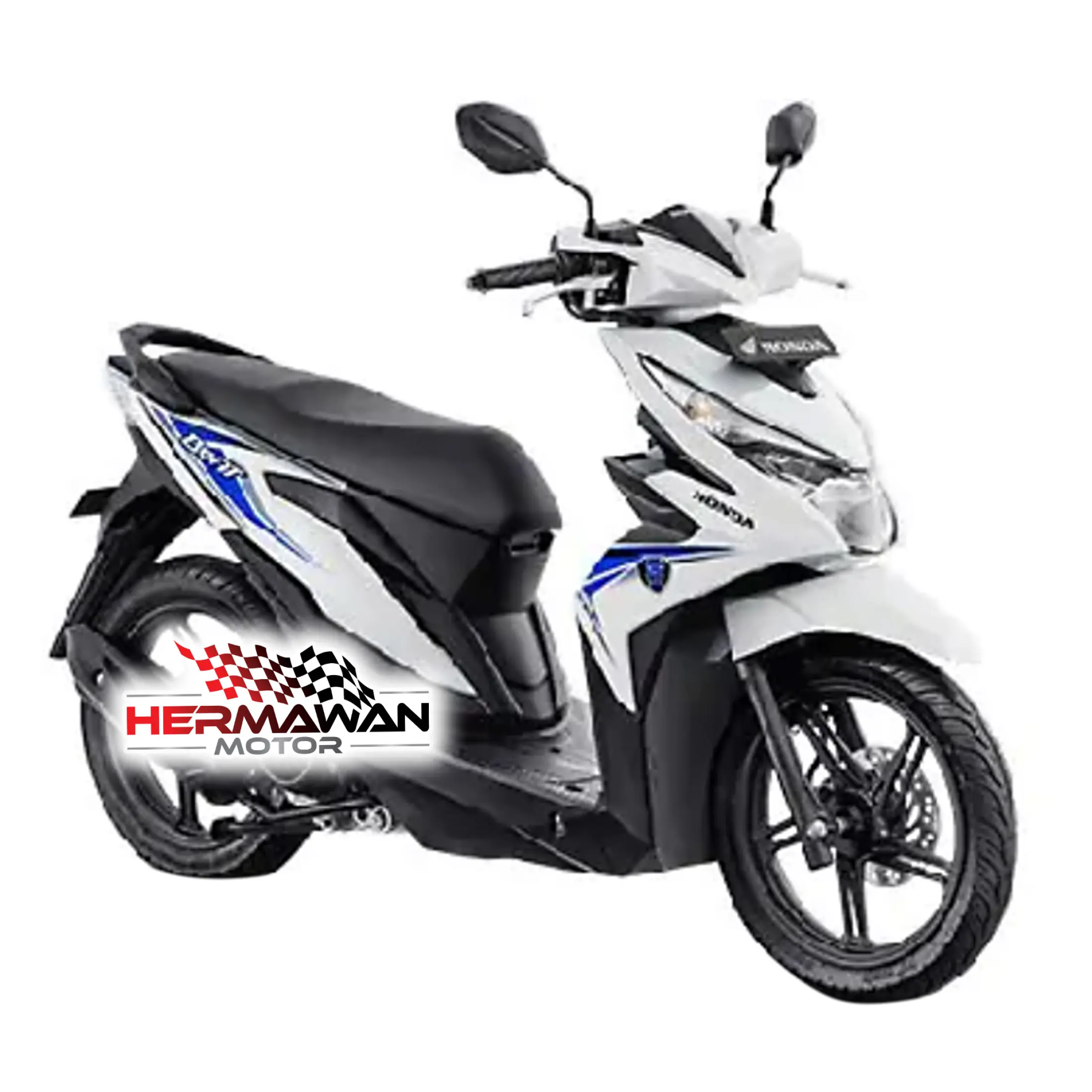HMR Striping Honda Beat FI ESP 2018 2019 Stiker Body Standar Putih Lazada Indonesia